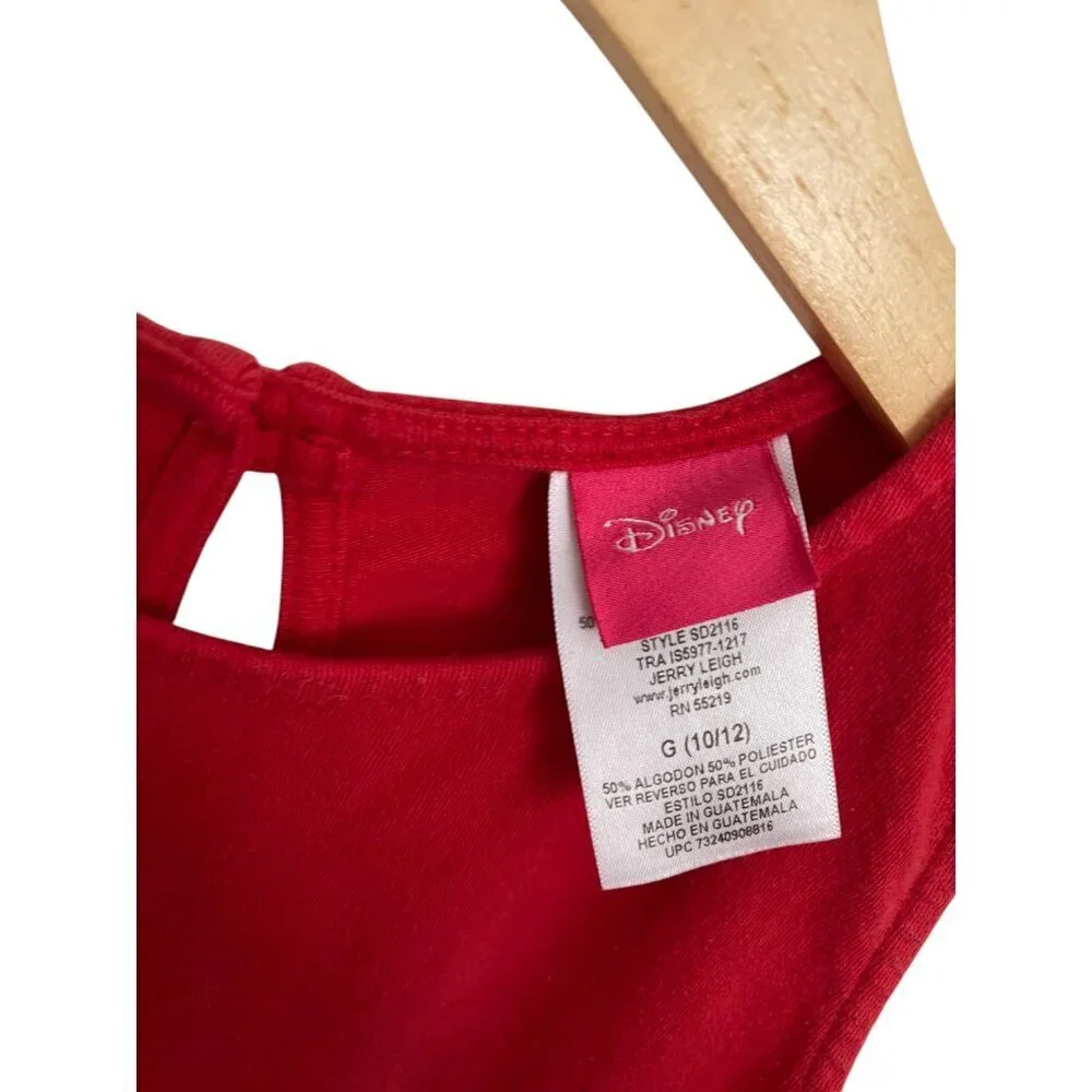 Minnie Mouse Red Dress with Front Pocket Girls Large 10/12